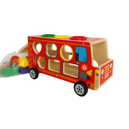 Carro clasificador de formas (tres motivos)