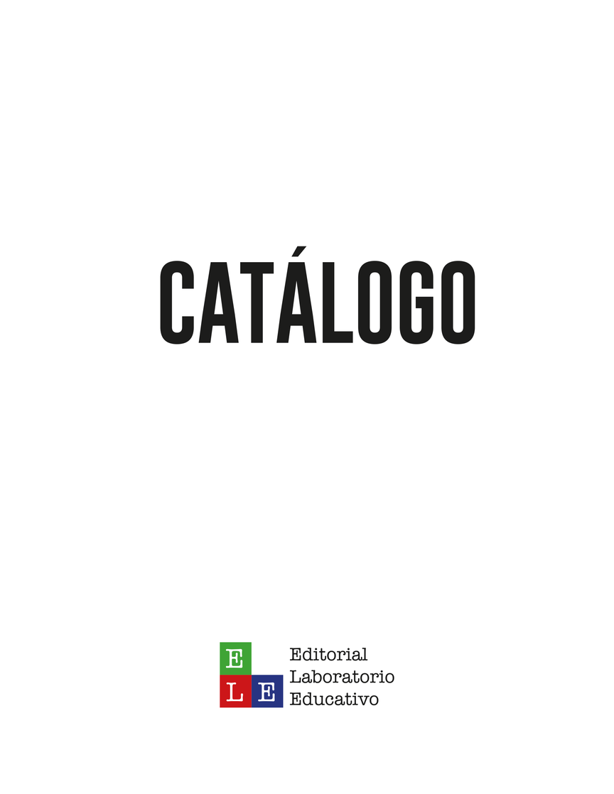 Portada del catálogo Editorial Laboratorio Educativo